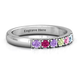 Personalised 3 11 Stone Affinity Ring - Handcrafted By Name My Rings™