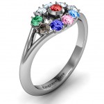 Personalised 3 to 10 Stone Solar Ring - Handcrafted By Name My Rings™