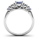 Personalised 5Stone Graduated Ring - Handcrafted By Name My Rings™