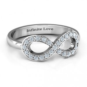 Personalised Accented Infinity Ring - Handcrafted By Name My Rings™