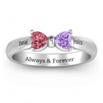 Personalised Adorable Bow Ring - Handcrafted By Name My Rings™