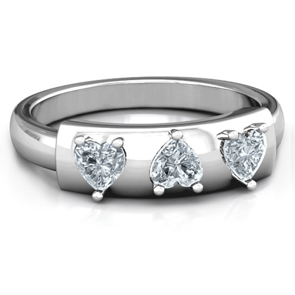 Personalised All My Hearts Ring - Handcrafted By Name My Rings™