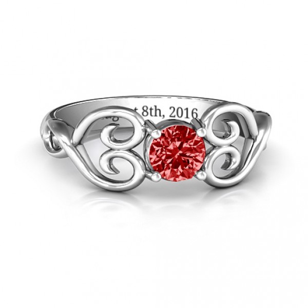 Personalised Always In My Heart Promise Ring - Handcrafted By Name My Rings™