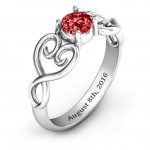 Personalised Always In My Heart Promise Ring - Handcrafted By Name My Rings™