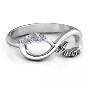 Personalised Amor Infinity Ring - Handcrafted By Name My Rings™