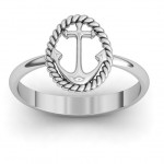Personalised Anchor Ring - Handcrafted By Name My Rings™