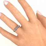 Personalised Auroral Infinity Ring - Handcrafted By Name My Rings™