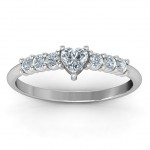 Personalised Beaming with Love Ring - Handcrafted By Name My Rings™
