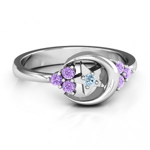 Personalised Beautiful Night Ring - Handcrafted By Name My Rings™