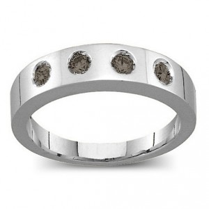 Personalised Belt Ring with 26 Round Stones - Handcrafted By Name My Rings™