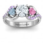 Personalised Blast of Love Ring with Accents - Handcrafted By Name My Rings™