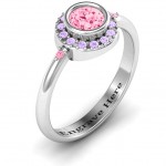 Personalised Blooming Round Cluster Ring - Handcrafted By Name My Rings™