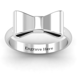 Personalised Bow Tie Ring - Handcrafted By Name My Rings™