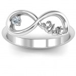 Personalised Celebrate 21 Infinity Ring - Handcrafted By Name My Rings™