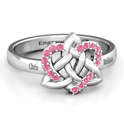 Personalised Celtic Heart Ring - Handcrafted By Name My Rings™