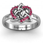 Personalised Celtic Heart Ring - Handcrafted By Name My Rings™