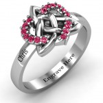 Personalised Celtic Heart Ring - Handcrafted By Name My Rings™
