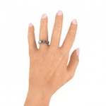 Personalised Circular Band 25 Stones Ring - Handcrafted By Name My Rings™