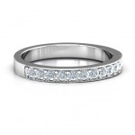 Personalised Classic Half Eternity Ring - Handcrafted By Name My Rings™
