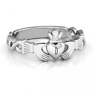 Personalised Classic Infinity Claddagh Ring - Handcrafted By Name My Rings™
