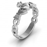 Personalised Classic Infinity Claddagh Ring - Handcrafted By Name My Rings™