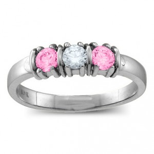 Personalised Classic Separated 25 Stones Ring - Handcrafted By Name My Rings™