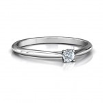 Personalised Classic Solitare Sparkle Ring - Handcrafted By Name My Rings™