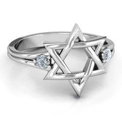 Personalised Classic Star of David Ring - Handcrafted By Name My Rings™
