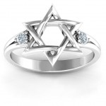 Personalised Classic Star of David Ring - Handcrafted By Name My Rings™
