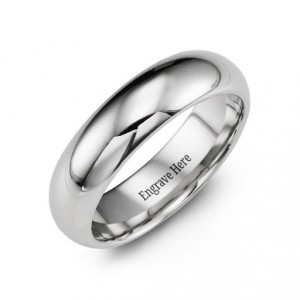 Personalised Comfort Cobalt Ring - Handcrafted By Name My Rings™