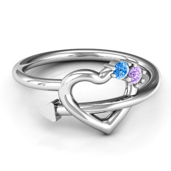 Personalised Cupid's Hold Love Ring - Handcrafted By Name My Rings™