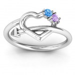 Personalised Cupid's Hold Love Ring - Handcrafted By Name My Rings™