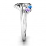 Personalised Cupid's Hold Love Ring - Handcrafted By Name My Rings™