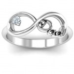 Personalised Dad Infinity Ring - Handcrafted By Name My Rings™