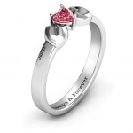 Personalised Darling Heart Wraparound Ring - Handcrafted By Name My Rings™