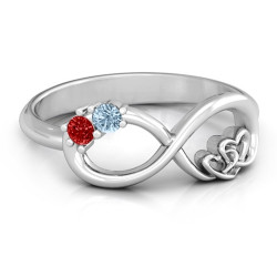 Personalised Double the Love Infinity Ring - Handcrafted By Name My Rings™