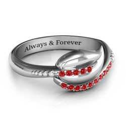 Personalised Enchanted Earth Ring with Accent Stones - Handcrafted By Name My Rings™