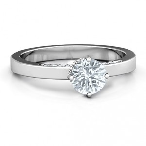 Personalised Enchantment Solitaire Ring - Handcrafted By Name My Rings™
