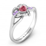 Personalised Endless Romance Engravable Heart Ring - Handcrafted By Name My Rings™
