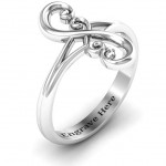 Personalised Flourish Infinity Ring - Handcrafted By Name My Rings™