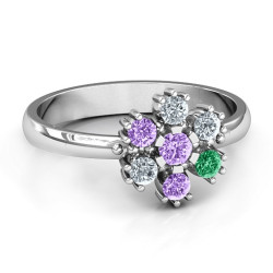 Personalised Flower Power Ring - Handcrafted By Name My Rings™