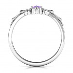 Personalised Forever And Always Tiara Ring - Handcrafted By Name My Rings™