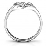 Personalised Full Circle Cherry Blossom Ring - Handcrafted By Name My Rings™