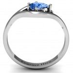 Personalised en Eye Pear Ring - Handcrafted By Name My Rings™