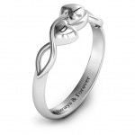 Personalised Heavenly Hearts Ring - Handcrafted By Name My Rings™