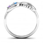 Personalised Hessa Never Parted After Gemstone Ring - Handcrafted By Name My Rings™