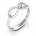 Personalised Hessa Never Parted After Infinity Ring - Handcrafted By Name My Rings™