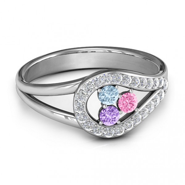 Personalised Illuminating Accents Ring - Handcrafted By Name My Rings™