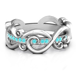 Personalised Imperative Love Infinity Ring - Handcrafted By Name My Rings™