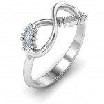 Personalised Infinity Ahava Ring - Handcrafted By Name My Rings™